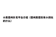 小奥德州扑克平台介绍（德州奥德乐有小孩玩的什么）