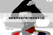 微扑克平台客户端下载的简单介绍