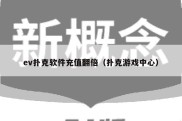 ev扑克软件充值翻倍（扑克游戏中心）