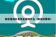 微乐德州扑克改名后叫什么（微乐好牌率）