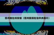 德州圈在线客服（德州圈保险倍率表图片）