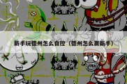 新手玩德州怎么自控（德州怎么赢新手）