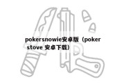 pokersnowie安卓版（poker stove 安卓下载）