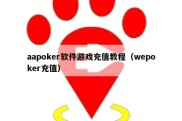 aapoker软件游戏充值教程（wepoker充值）