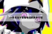 ev扑克台子客服电话的简单介绍