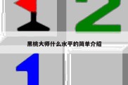 黑桃大师什么水平的简单介绍